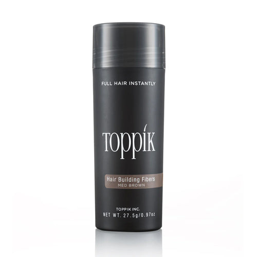 Toppik - Hair Building Fibers Med Brown 27.5Gr - סיבי שיער מדיום חום 27.5 גרם - טופיק