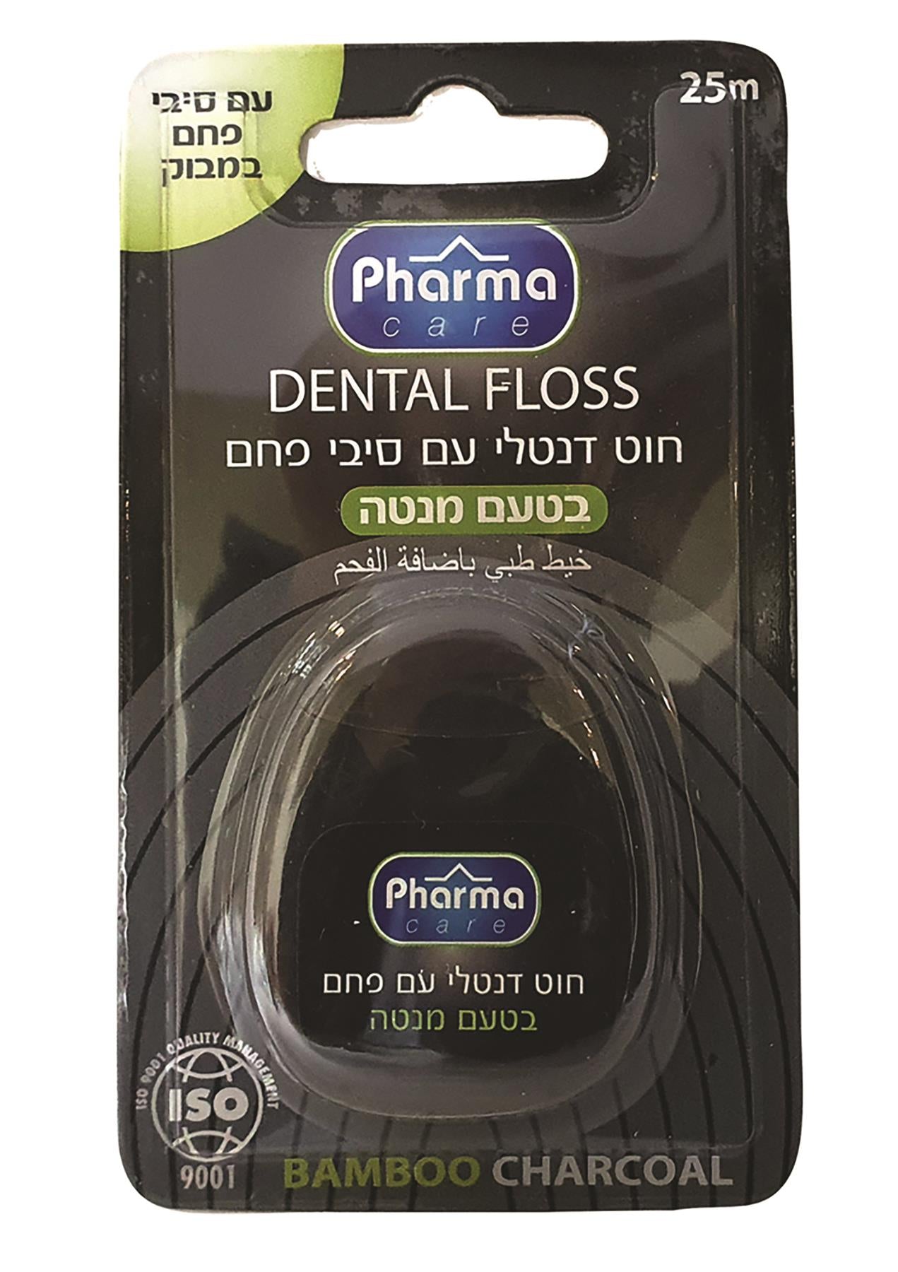 פארמה קאר חוט דנטלי פחם 25 מטר-pharm2u