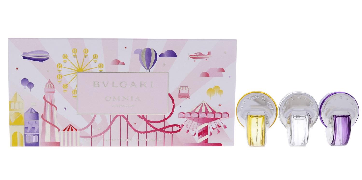 סט מיניאטורות של בולגרי אומניה 3 יחידות של 15 מ"ל כל אחת אמטיסט+קריסטלין+גולדן סיטריין BVLGARI OMNIA-pharm2u