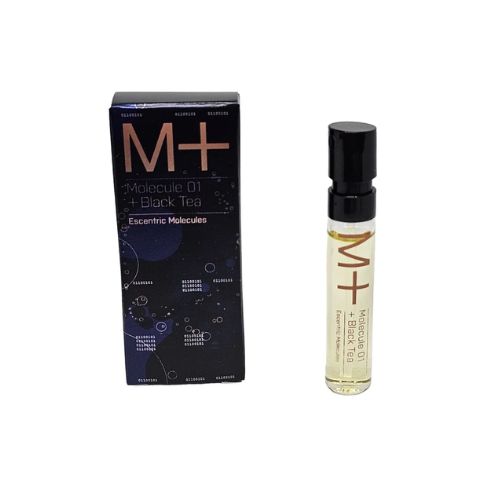 Samples - Escentric Molecule - Molecule 01 + Black Tea EDT Unisex 2ML - דוגמיות - מולקולה 01 + בלאק תה אדט יוניסקס 2 מ"ל - אסנטריק מולקולה