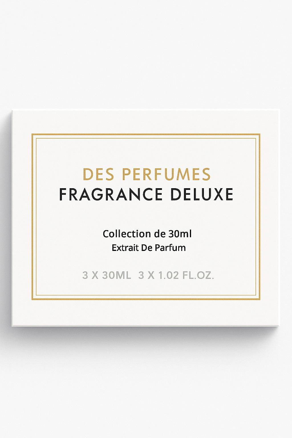 Des Perfumes Fragrance Deluxe Set 3 x 30ml EDP סט 3 בשמים יוניסקס פנטזי, סאנסט סווים, פסיפיק בריז - pharm2u