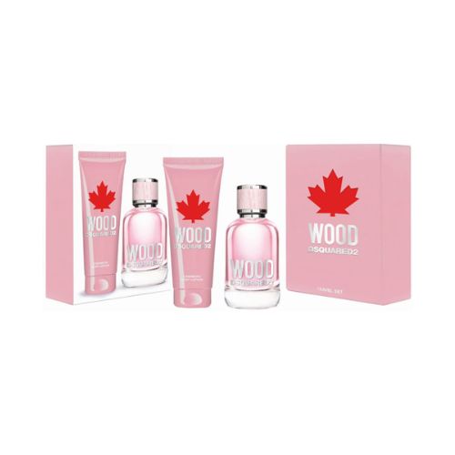 Dsquared2 - Wood For Her 2PCS EDT For Women 100ML + BL 100ML - אוד פור הר מארז 2 חלקים אדט לאישה 100 מ"ל + קרם גוף 100 מ"ל - דסקוורד 2 - pharm2u