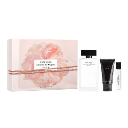 Narciso Rodriguez - Pure Musc 3PCS EDP For Women 100ML + BL 50ML + Mini 10ML - פיור מאסק מארז 3 חלקים אדפ לאישה 100 מ"ל + קרם גוף 50 מ"ל + בושם מוקטן 10 מ"ל - נרסיסו רודריגז - pharm2u