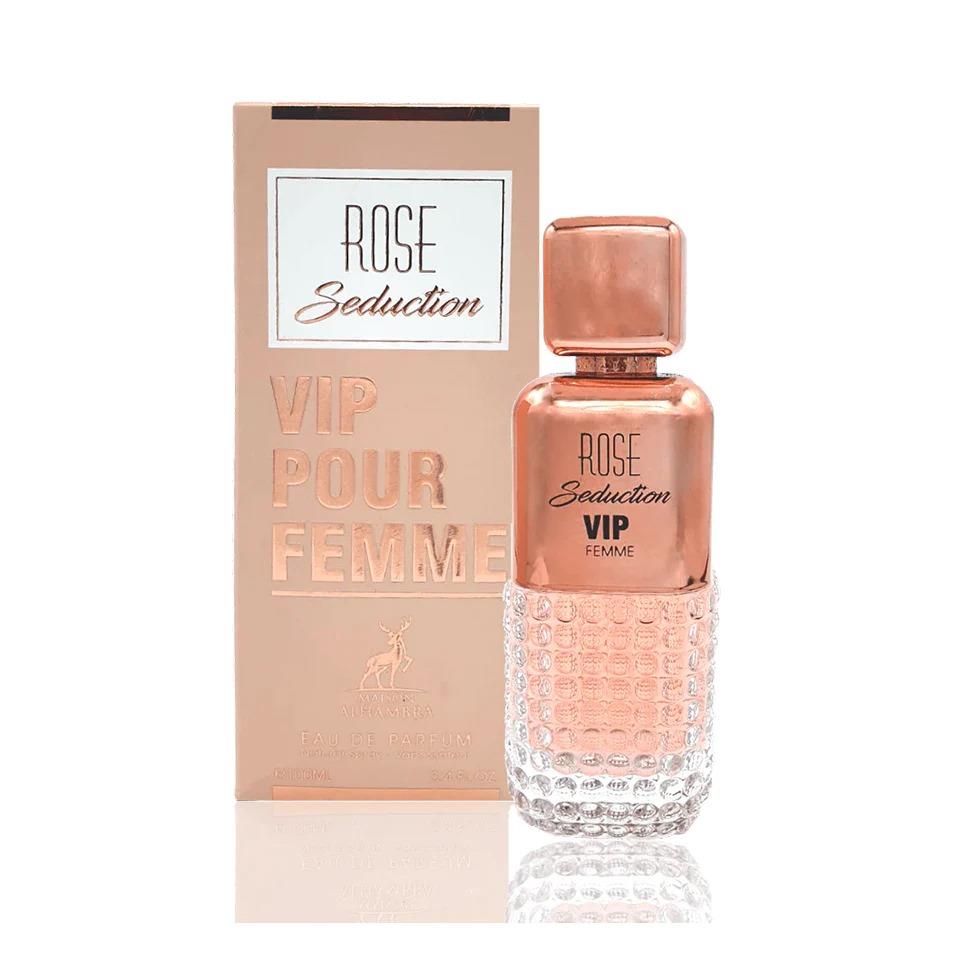 Rose Seduction Vip Pour Femme Maison Alhambra רוז סדקשיין ווי איי פי פור פאם מייסון אלהמברה בושם לאישה א.ד.פ 100 מ"ל-pharm2u