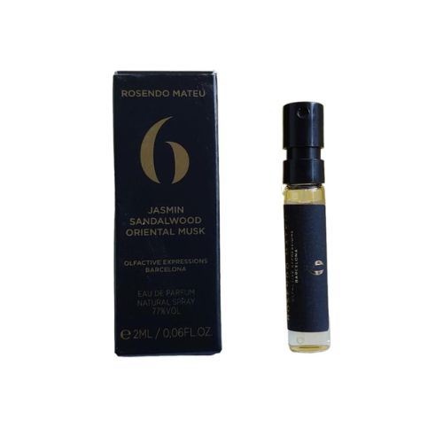 Samples - Rosendo Mateu - No 6 Jasmin Sandalwood Oriental Musk EDP Unisex 2ML - דוגמיות - מס' 6 ג'סמין סנדלווד אוריינטל מאסק אדפ יוניסקס 2 מ"ל - רוסנדו מטאו - pharm2u