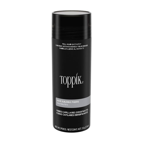 Toppik - Hair Building Fibers Grey 55Gr - סיבי שיער אפור 55 גרם - טופיק - pharm2u