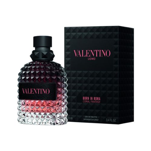 Valentino - Uomo Born In Roma Coral Fantasy EDT For Men 100ML - אומו בורן אין רומא קורל פנטזי אדט לגבר 100 מ"ל - ולנטינו - pharm2u