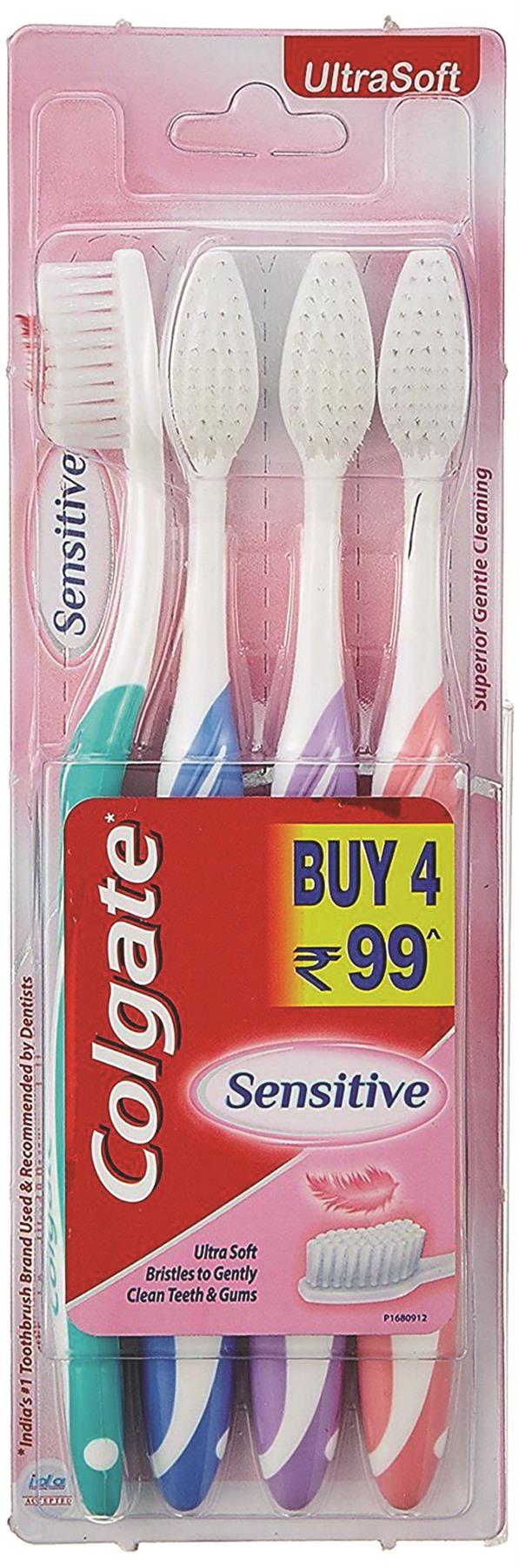 קולגייט רביעיית מברשות שיניים סנסיטיב-pharm2u