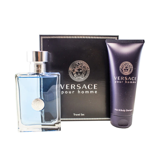 Versace - Pour Homme 2PCS EDT For Men 100ML + Body Lotion 100ML פור הום מארז 2 חלקים אדט לגבר 100 מ"ל + תחליב גוף 100 מ"ל - ורסצ'ה