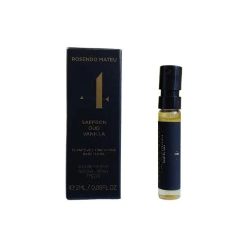Samples - Rosendo Mateu - No 4 Saffron Oud Vanilla EDP Unisex 2ML - דוגמיות - מס' 4 ספרון אוד ונילה אדפ יוניסקס 2 מ"ל - רוסנדו מטאו