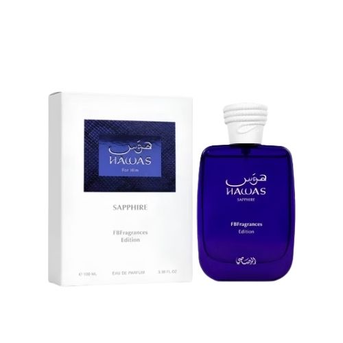 Rasasi - Hawas Sapphire EDP For Men 100ML - הוואס ספיר אדפ לגבר 100 מ"ל - רסאסי