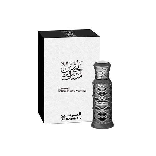 Al Haramain - Musk Black Vanilla Perfume Oil Uniex 12ML - מאסק בלאק ונילה פרפיום אויל יוניסקס 12 מ"ל - אל הרמיין