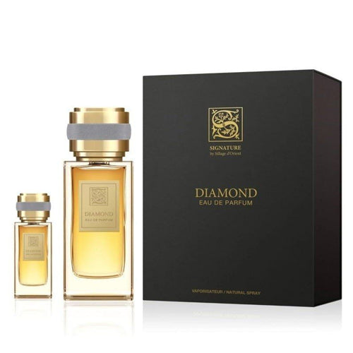 Signature - Diamond 2PCS EDP Unisex 100ML + Mini 15ML דיימונד מארז 2 חלקים אדפ יוניסקס 100 מ"ל + בושם מוקטן 15 מ"ל - סיגנטור-pharm2u