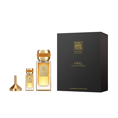 Signature - Opal 3PCS EDP Unisex 100ML + Mini 15ML + Funnel - אופל מארז 3 חלקים אדפ יוניסקס 100 מ"ל + בושם מוקטן 15 מ"ל + משפך - סיגנטור