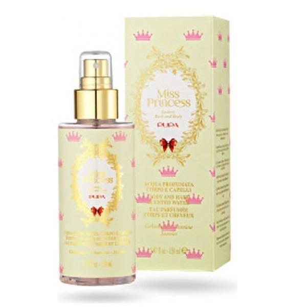 Pupa Miss Princess Luxury Body And Hair Scented Water מים מבושמים לגוף ולשיער פופה לאישה ניחוח יסמין 150 מ"ל-pharm2u