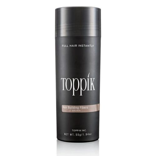 Toppik - Hair Building Fibers Light Brown 55Gr - סיבי שיער חום בהיר 55 גרם - טופיק