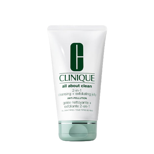 Tester - Clinique - All About Clean 2-In-1 Cleansing + Exfloating Gelly 150ML - טסטר - תכשיר ניקוי ופילינג במוצר אחד במרקם ג'ל 150 מ"ל - קליניק