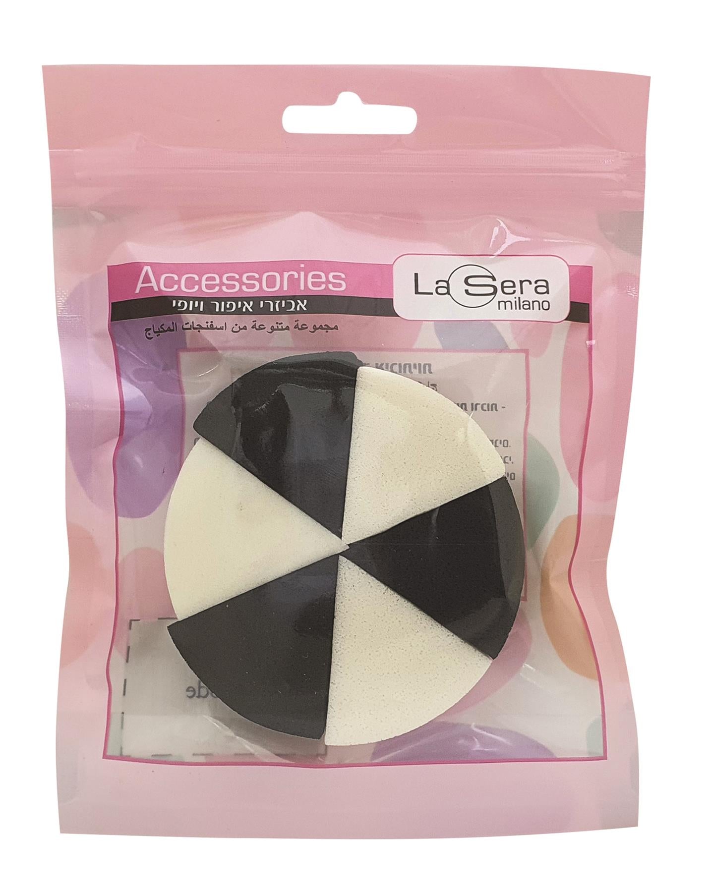 לסרה ספוג 6 משולשים (שחור לבן)-pharm2u
