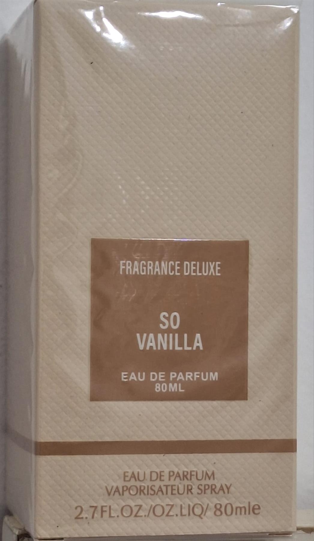 So Vanilla Fragrance Deluxe EDP 80 Unisex סו ונילה