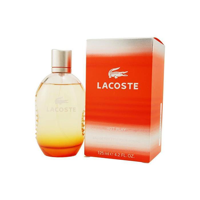 Lacoste Hot Play EDT   125 לקוסט הוט פליי או דה טואלט לגבר מ"ל