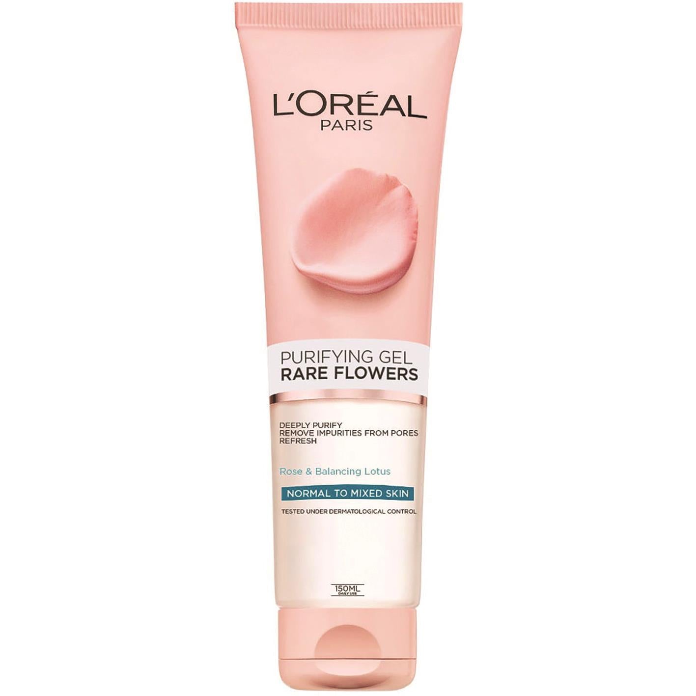 לוריאל רייר פלאוורס ג'ל ניקוי כחול Loreal Rare Flowers