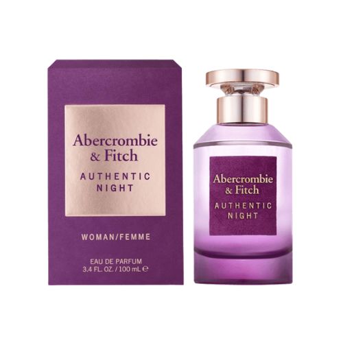 Abercrombie & Fitch - Authentic Night EDT For Women 100ML - אותנטיק נייט אדט לאישה 100 מ"ל - אברקרומבי - pharm2u 