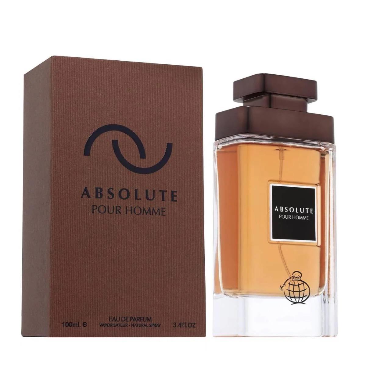 Absolute Pour Homme EDP 100ml Fragrance World אבסולט פור הום פרגרנס וורלד - pharm2u 