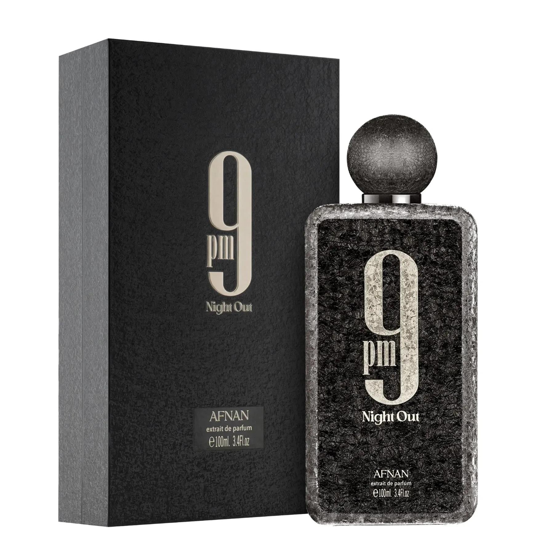 Afnan 9 PM Night Out Extrait De Parfum 100ml אפנאן 9 נייט אאוט בושם לגבר - pharm2u 