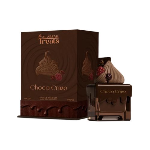 Al Absar - Treats Choco Craze EDP Unisex 100ML - טריטס שוקו קרייז אדפ יוניסקס 100 מ"ל - אל אבסאר - pharm2u 