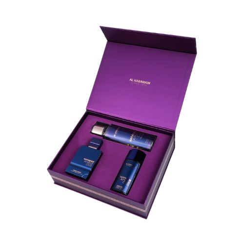Al Haramain - Dubai Night 3PCS EDP Unisex 75ML + 30ML + BS 250ML - דובאי נייט מארז 3 חלקים אדפ יוניסקס 75 מ"ל + בושם 30 מ"ל + ספריי גוף 250 מ"ל - אל הרמיין - pharm2u 