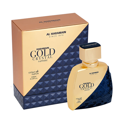 Al Haramain - Gold Crystal Sapphire EDP For Women 100ML - גולד קריסטל ספיר אדפ לאישה 100 מ"ל - אל הרמיין - pharm2u 