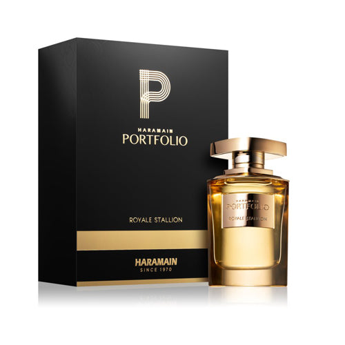 Al Haramain - Portofolio Royale Stallion EDP Unisex 75ML - פורטופוליו רויאל סטאליון אדפ יוניסקס 75 מ"ל - אל הרמיין - pharm2u 