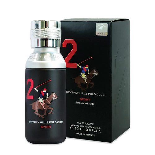 Beverly Hills Polo Club - No 2 EDT For Men 100ML - מספר 2 אדט לגבר 100 מ"ל - בברלי הילס פולו קלאב - pharm2u 