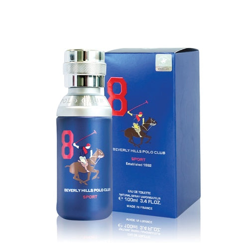Beverly Hills Polo Club - No 8 EDT For Men 100ML - מספר 8 אדט לגבר 100 מ"ל - בברלי הילס פולו קלאב - pharm2u 