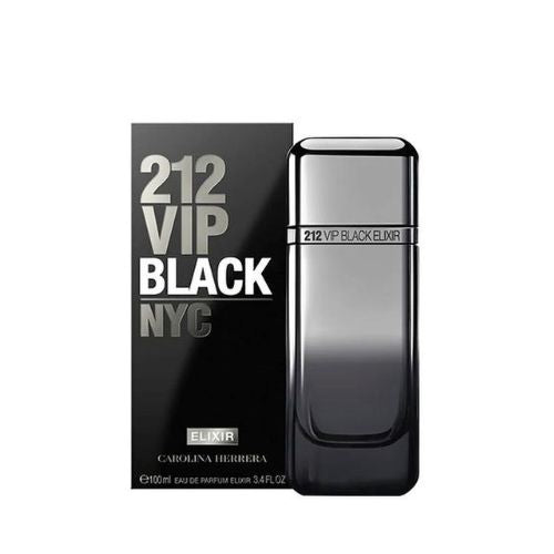 Carolina Herrera - 212 VIP Black Elixir EDP For Men 100ML - 212 וי אי פי בלאק אלקסיר אדפ לגבר 100 מ"ל - קרולינה הררה - pharm2u 