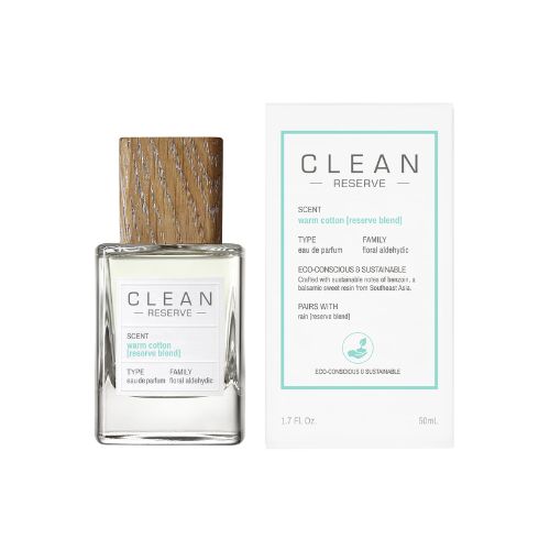 Clean - Reserve Warm Cotton EDP Unisex 50ML - ריזרב וורם קוטון אדפ יוניסקס 50 מ"ל - קלין - pharm2u 