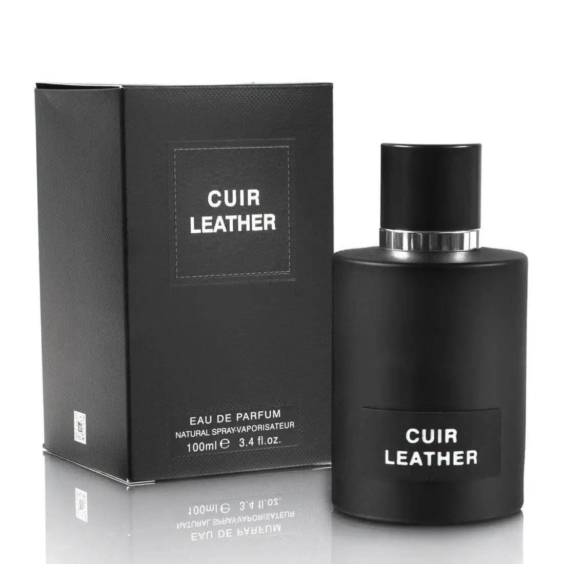 בשמי דיופ - Cuir Leather By Fragrance World EDP 100 Ml  קואיר לאדר פרגרנס וורלד בושם יוניסקס