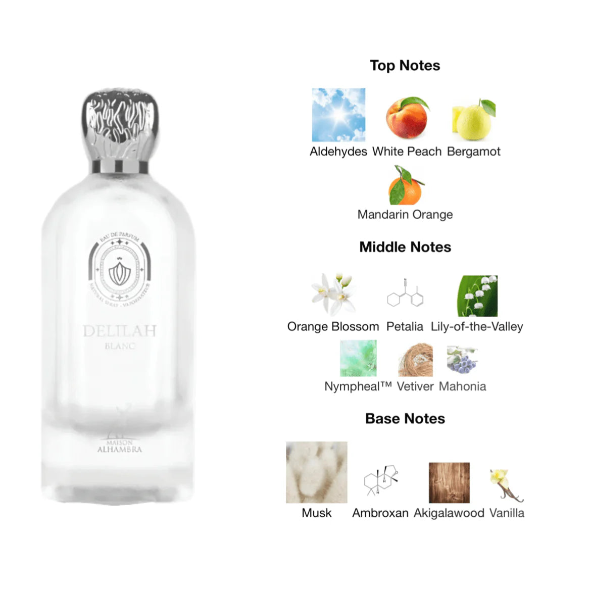 Delilah Blanc By Maison Alhambra 100ML דלילה בלנק 100 מ"ל - pharm2u 