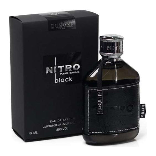 Dumont - Nitro Black EDP For Men 100ML - ניטרו בלאק אדפ לגבר 100 מ"ל - דומונט - pharm2u 
