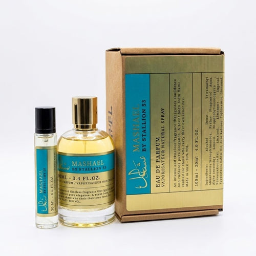 Emper - Mashael 2PCS EDP Unisex 100ML + Mini 20ML - משאהל מארז 2 חלקים אדפ יוניסקס 100 מ"ל + בושם מוקטן 20 מ"ל - אמפר - pharm2u 