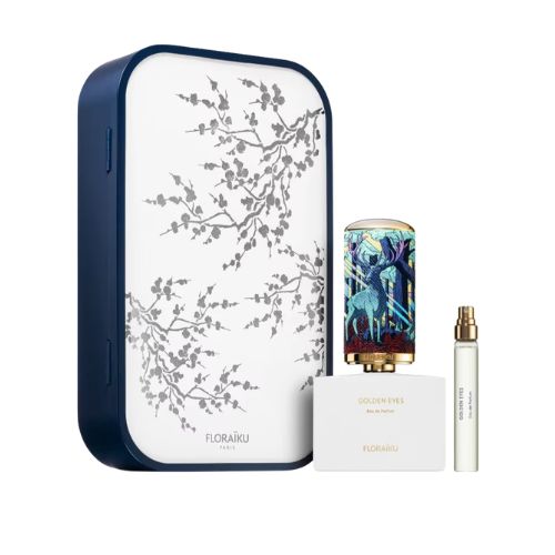 Floraiku Paris - Golden Eyes 2PCS EDP Unisex 50ML + Mini 10ML - גולדן אייס מארז 2 חלקים אדפ יוניסקס 50 מ"ל + בושם מוקטן 10 מ"ל - פלורייקו פריז - pharm2u 