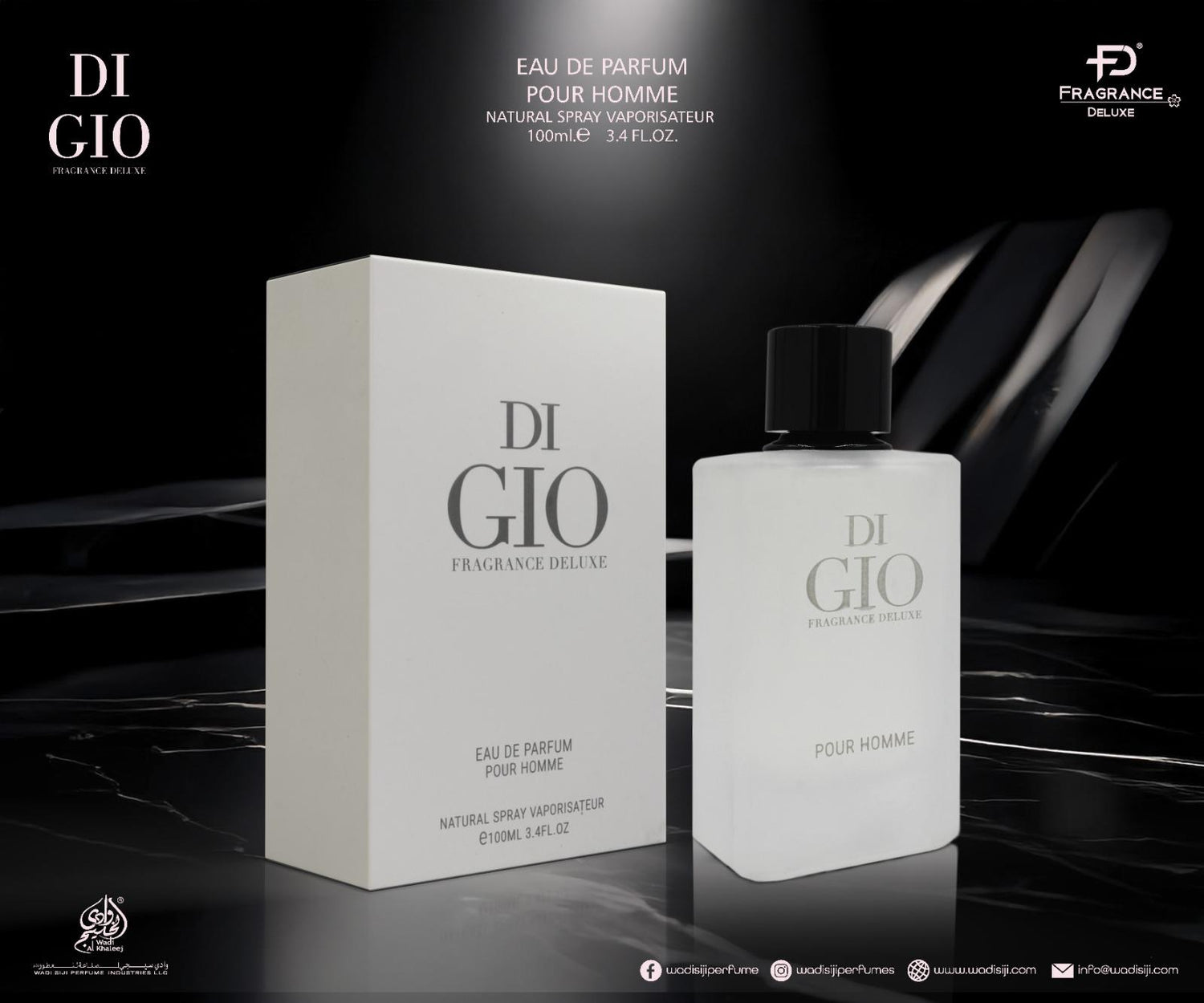 Fragrance Deluxe Di Gio EDP 100ml פרגרנס דלוקס די ג'יו בושם לגבר - pharm2u 