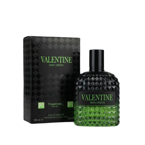Fragrance Deluxe Valentine Man Green EDP 100ml פרגרנס דלוקס ולנטיין מן גרין - pharm2u 
