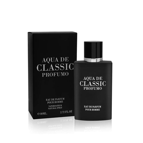 Fragrance World - Aqua De Classic Profumo EDP For Men 80ML - אקווה דה קלאסיק פרופומו אדפ לגבר 80 מ"ל - פרגרנס וורלד - pharm2u 