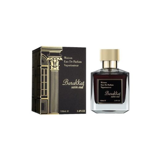 Fragrance World - Barakkat Satin Oud EDP Unisex 100ML - בראקאת סאטין אוד אדפ יוניסקס 100 מ"ל - פרגרנס וורלד - pharm2u 