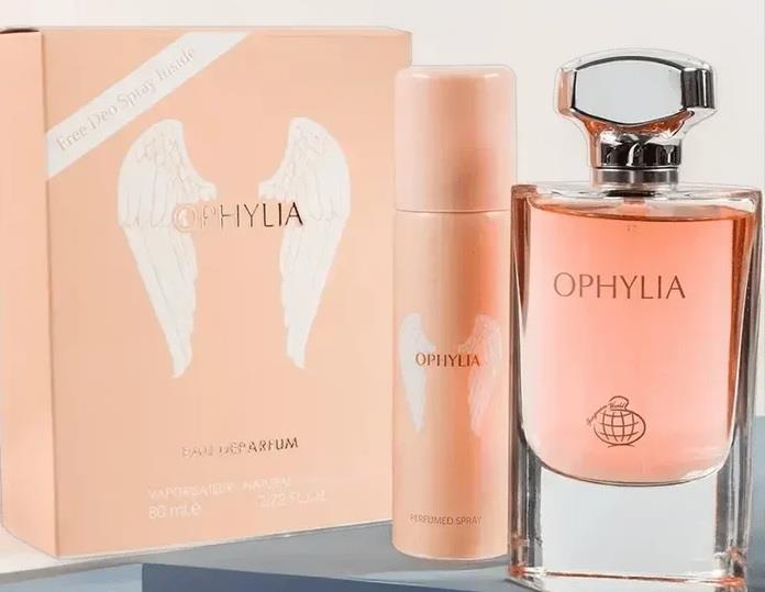 Fragrance World Ophylia Set EDP 80 ml + Deodorant Spray פרגרנס וורלד אופילה סט בושם ודאודורנט לאישה - pharm2u 