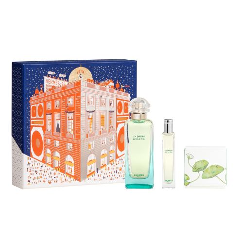 Hermes - Jardin Sur Le Nil 3PCS EDT For Women 100ML + Mini 15ML + Soap 50Gr - און ג'ארדין סור לה ניל מארז 3 חלקים אדט לאישה 100 מ"ל + בושם מוקטן 15 מ"ל + סבון 50 גרם - הרמס - pharm2u 