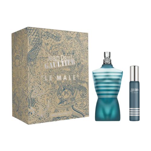 Jean Paul Gaultier - Le Male 2PCS EDT For Men 125ML + Mini 20ML - לה מאל מארז 2 חלקים אדט לגבר 125 מ"ל + בושם מוקטן 20 מ"ל - ז'אן פול גוטייה - pharm2u 