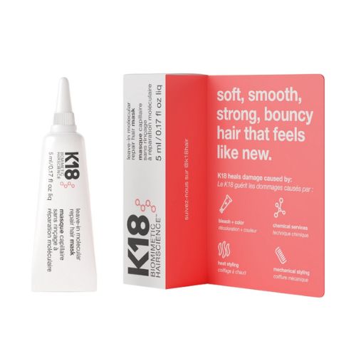 K18 - Leave In Molecular Repair 5ML - מסכה ללא שטיפה לתיקון ושיקום מולקולרי של השיער 5 מ"ל - קיי 18 - pharm2u 