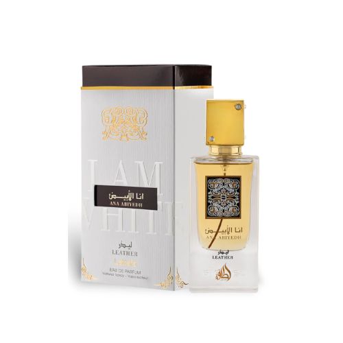 Lattafa - Ana Abiyedh Leather EDP Unisex 60ML - אנה אביאד לטר אדפ יוניסקס 60 מ"ל - לטאפה - pharm2u 